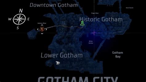 arkham city vs gotham city|gotham city map arkham knight.